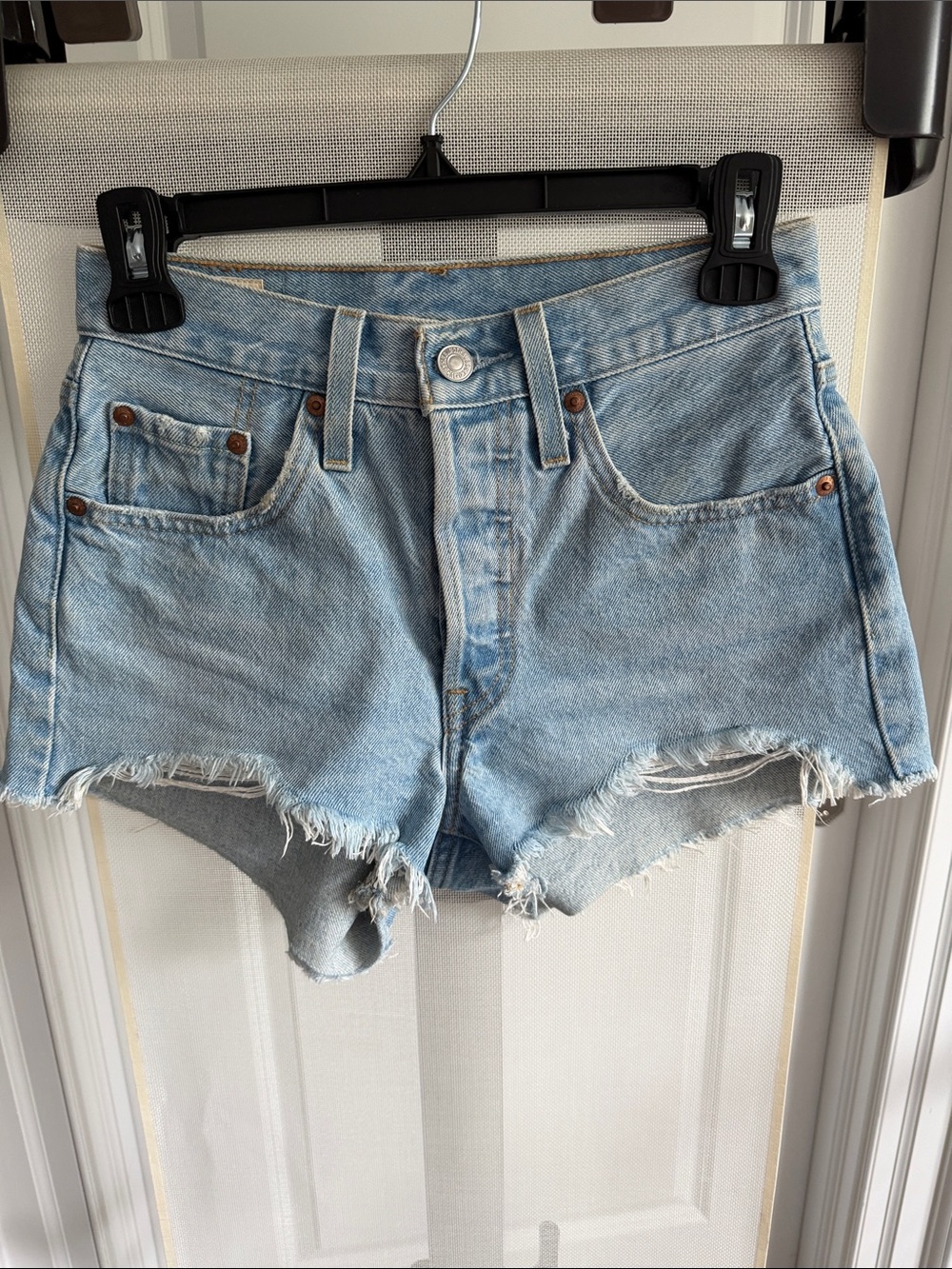 LEVI’S 501 High Waisted Jean Shorts